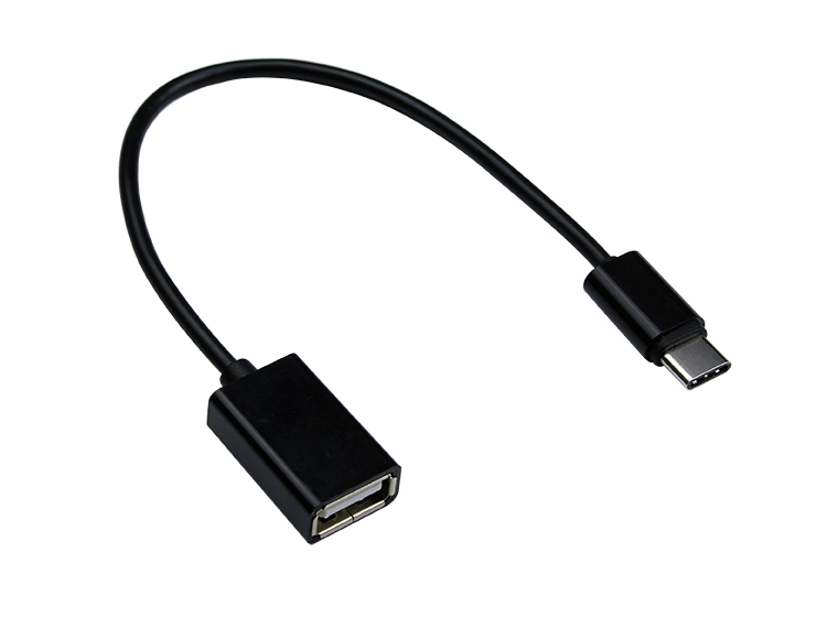 USB A母 转 Type C 转接线 黑色