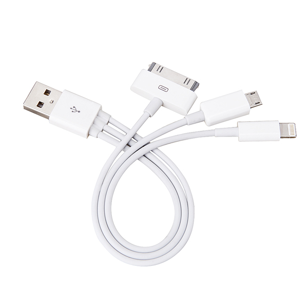 3 in 1 round usb cable WK-3in1R001