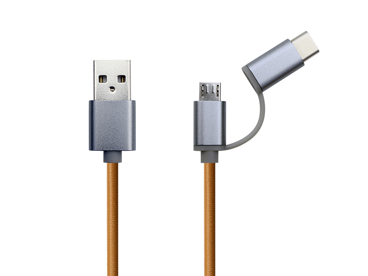 Artificial Leather 2 in 1 cable